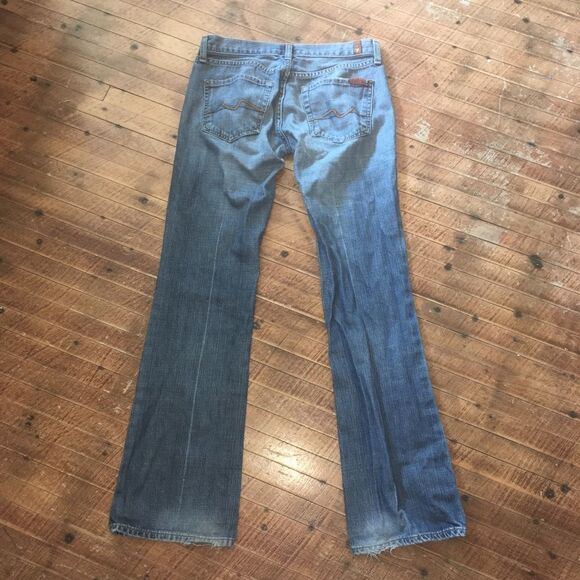 7 for all Mankind 28 western straight luxe jeans - Picture 2 of 3
